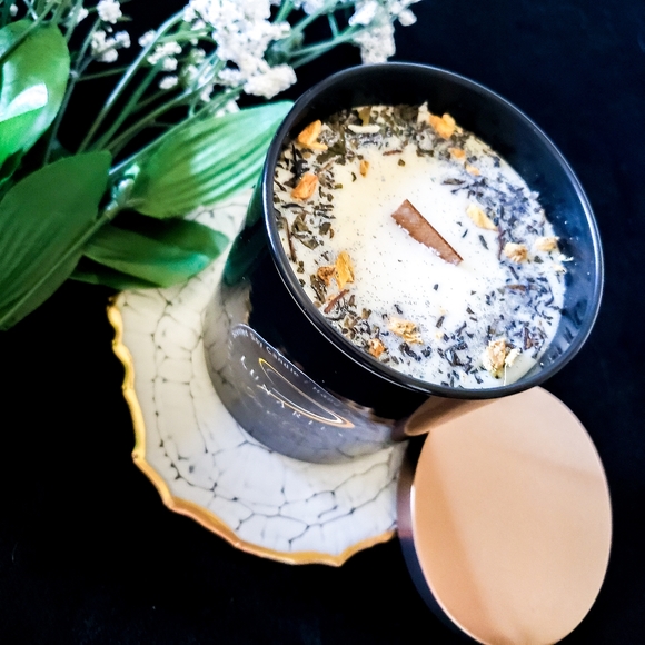 Resin Candle Accent, Large Coaster, Handmade - Picture 5 of 7